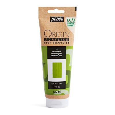 Pebeo Origin Eco recycelte hochviskose Acrylfarbe 120 ml, 48 Farben