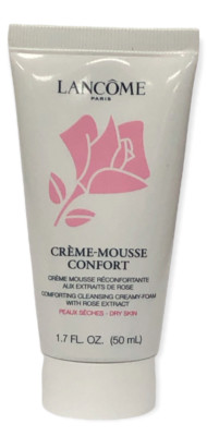 Lancome Creme-Mousse Confort W Rose Extract For Dry Skin (1.7oz/50mL) NEW