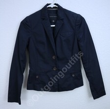 Banana Republic Women's Navy Blazer Jacket Size 0P Petite