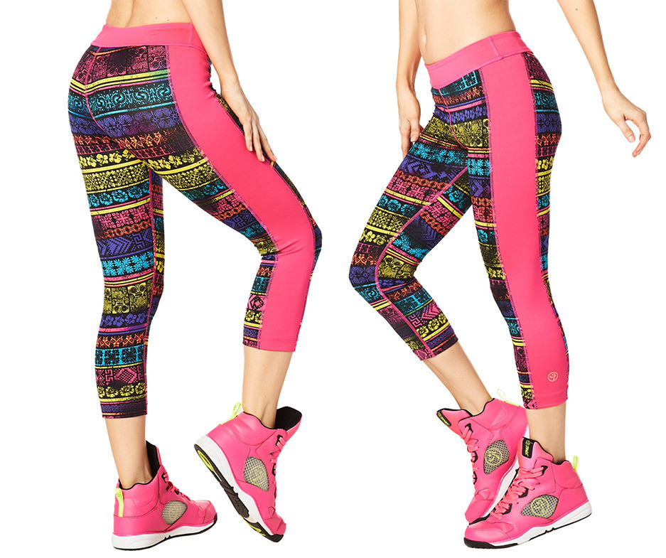 Let's Escape Panel Capri Leggings 