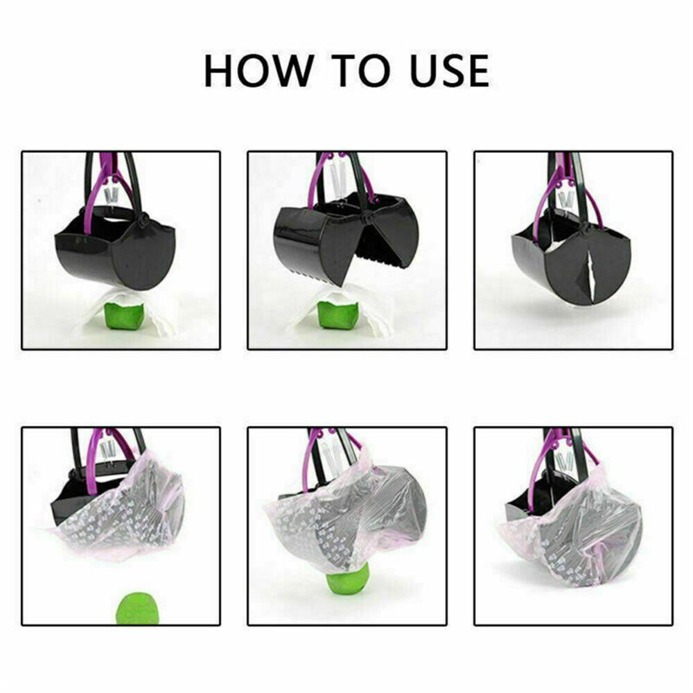 Dog Pooper Scooper Poop Scoop Waste Grabber Pick Up Outdoor Portable