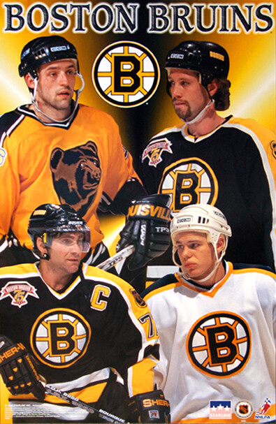 Boston Bruins 1998-99 Vintage 22x34 POSTER Ray Bourque Joe
