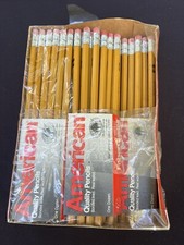 57 Faber Castell American Quality Pencils 210-2 No. 2 Medium Soft USA Open VTG