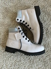 Timberland Kids Premium 6 Inch Leather Boots Waterproof Gray Sz 6.5 TB0A64PHS40