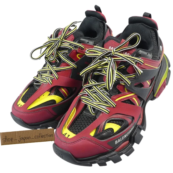 BALENCIAGA Track Trainers Sneakers Red 542023 US8 EUR41 UK7