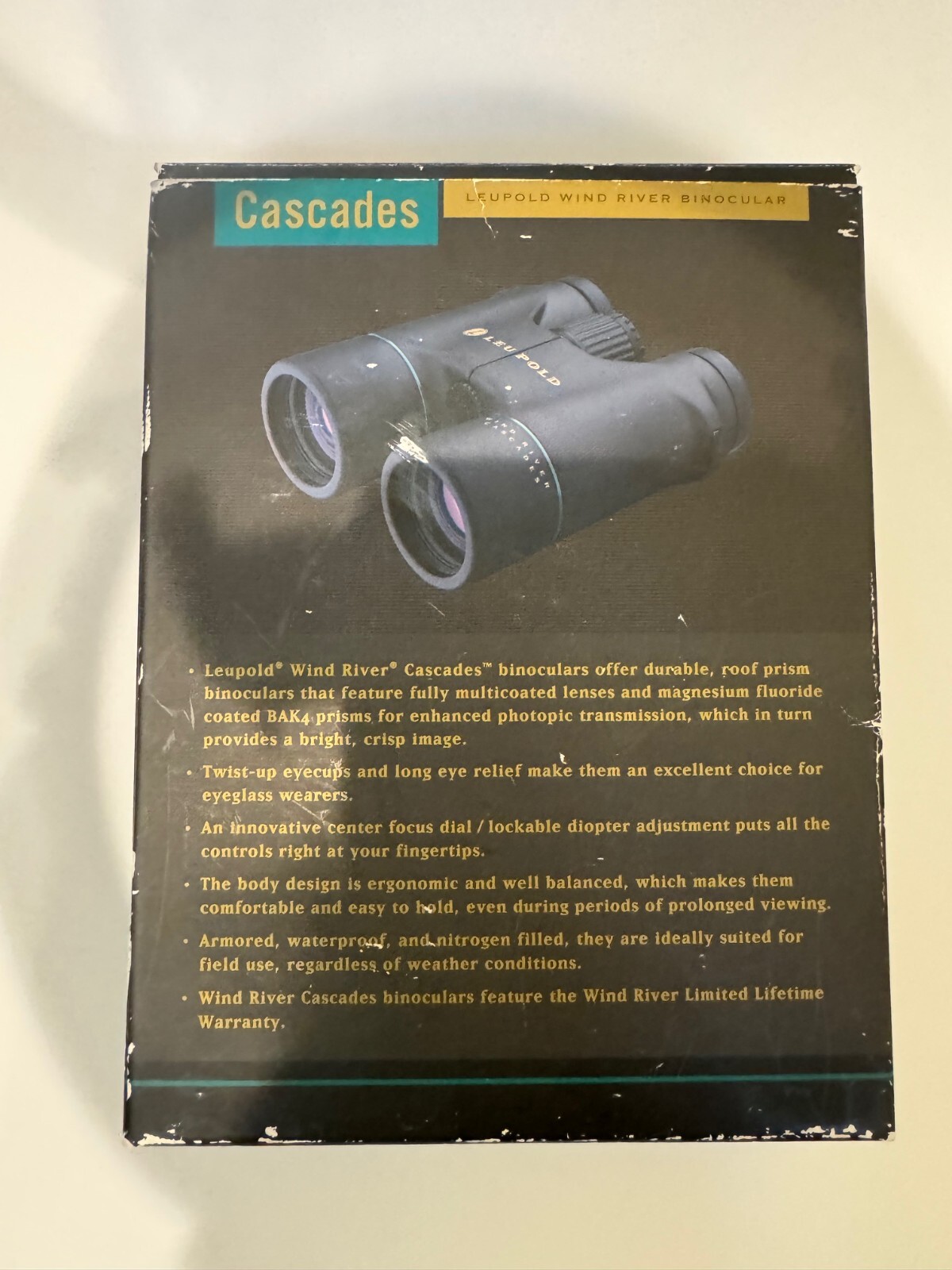 Leupold Wind River Cascades 10x42 Center Focus Roof Prism Waterproof
