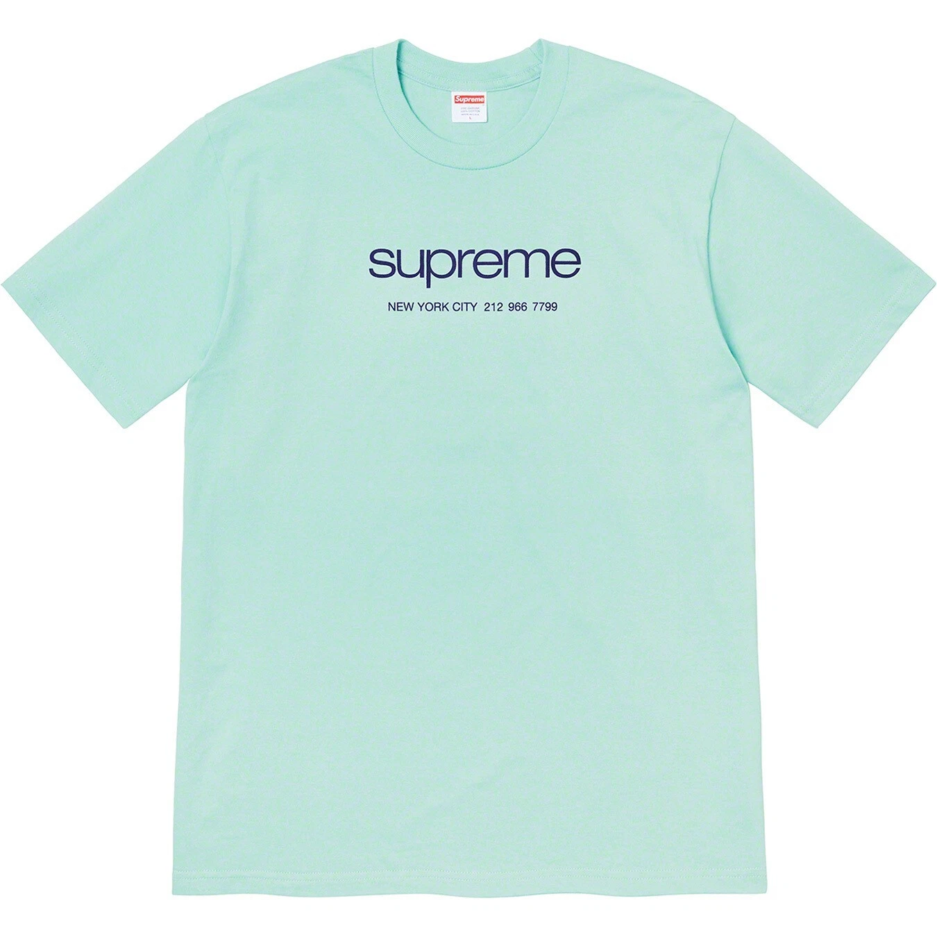 Supreme Shop tee light sarcelle medium neuf scellé en usine SS20 100% authentique 