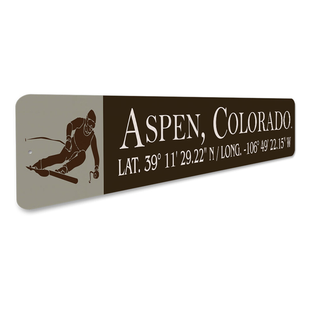 Aspen Colorado Latitude And Longitude Sign | eBay