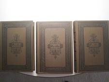 GOETHE, Gesamtausgabe in drei Bänden von 1869