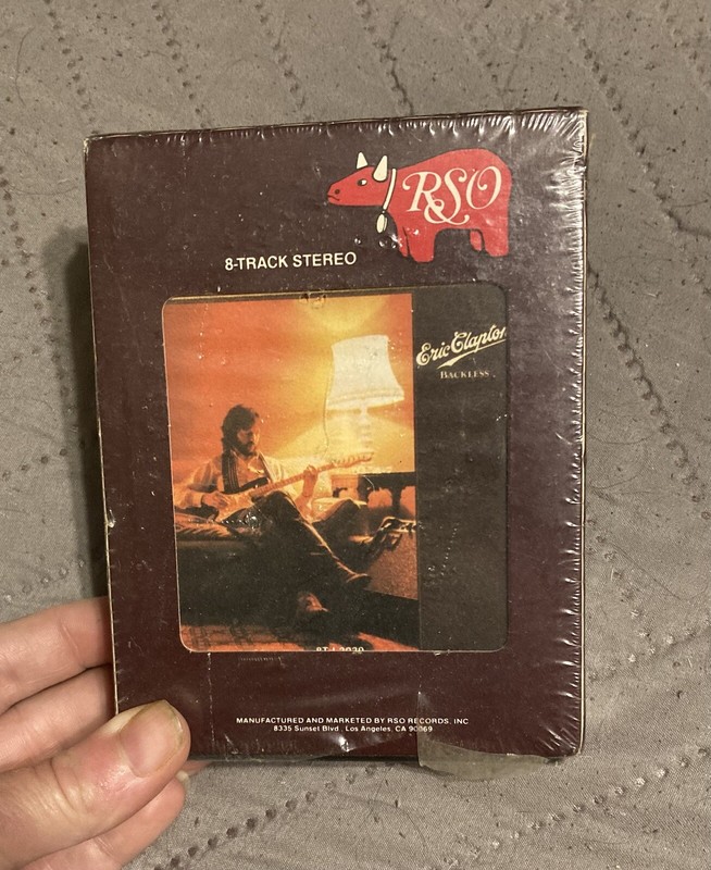 RARE Eric Clapton Backless 8-Track Tape Factory Sealed RSO 8T-I-3039 Brand New