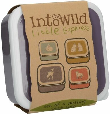 Creative Tops Into the Wild Snack-Töpfe ''Little Explorers'' aus Kunststoff für Kinder 