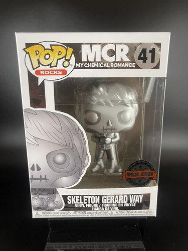 Funko Pop! Skeleton Gerard Way Limited Edition 5000 Pieces, Hot Topic Exclusive