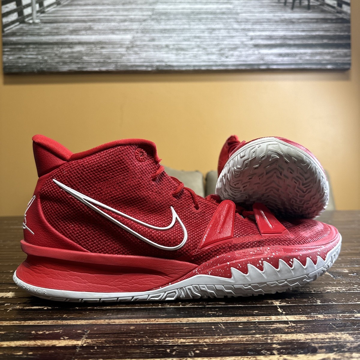 Nike Kyrie 7 TB University Red White Sneakers Shoes DA7767