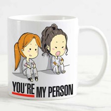 Tazza Mug personalizzata Grey's Anatomy You are My Person Bianco