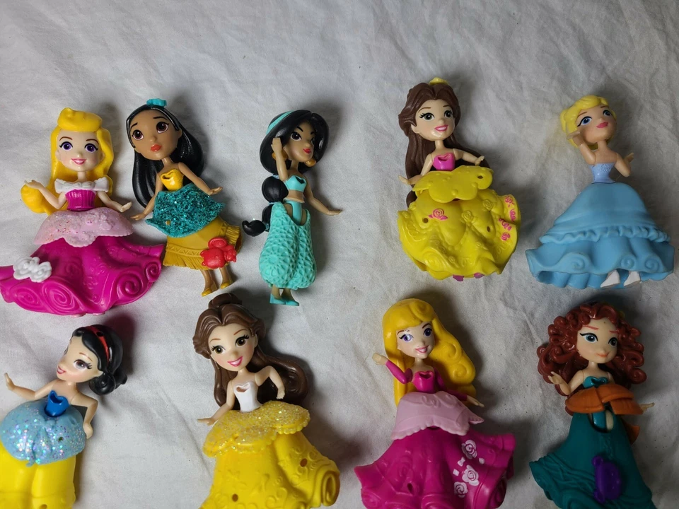 Lote de 13 figuras de mini casa de muñecas Disney Princess de 3" juguetes para niñas Foto 4 de 4