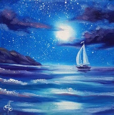 Original Seascape Oil Hand Painted Home Decor Wall Art Best Gift Ukraine Artist