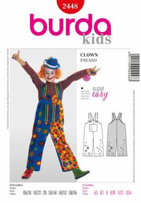 burda style Nr 2448 Clown Gr 104 - 164