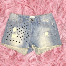 Forever 21 Studded Jean Shorts Size 28