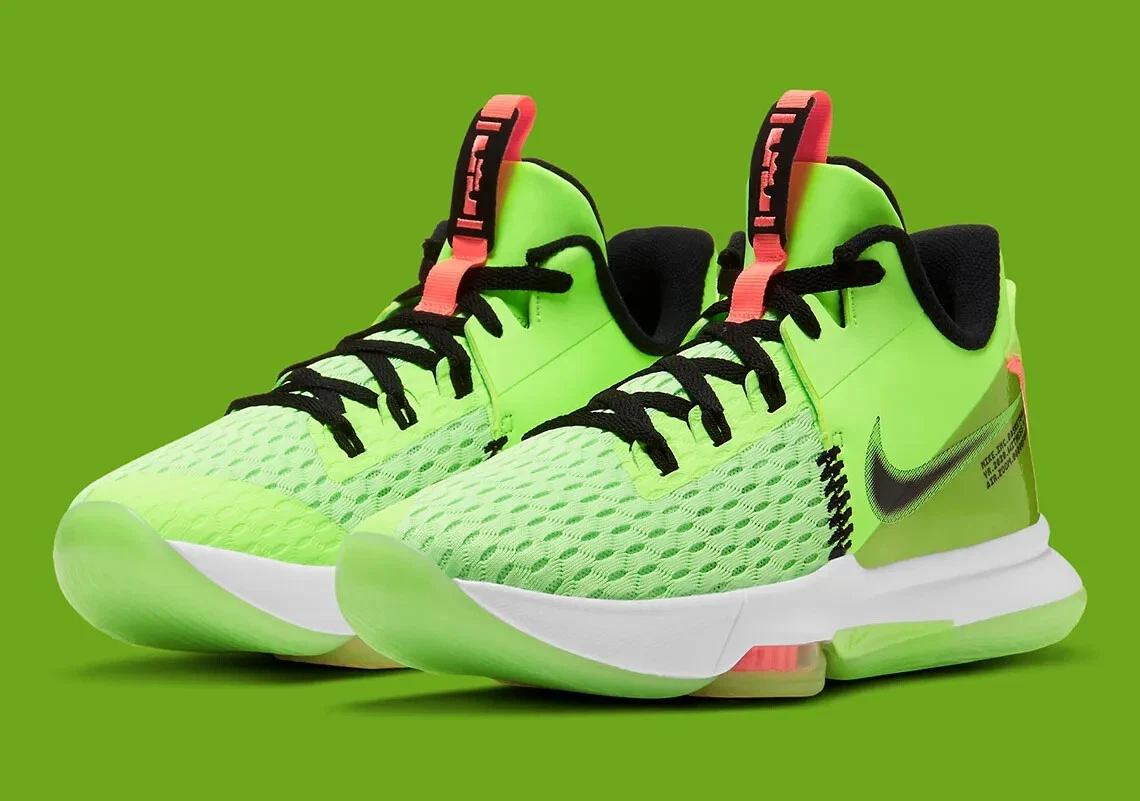 Nike LeBron‎ Witness 5 Grinch Green Basketball Shoes Men’s Size 7.5 Performance Nike LeBron Witness 5 Grinch Lemon Green CQ9380-300  main image 3