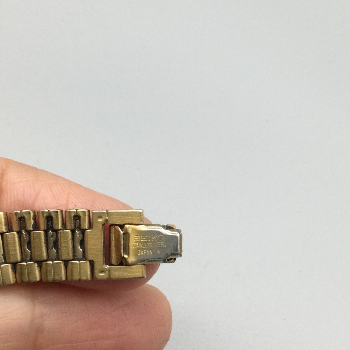 Vintage Seiko Rivoli Watch Women Half Moon Gold Tone 1F20