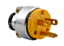 2pc MALE Extension Cord Electrical Wire Repair Replacement Plug End