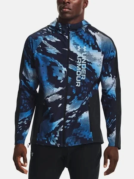 Under Armour OutRun The Storm II Mens Running Jacket - Blue -M - Image 4 of 4