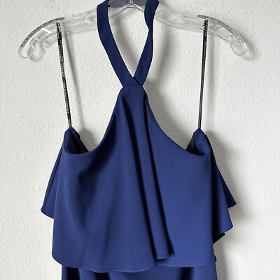 blue jersey knit dress Relevé Fashion main image 1