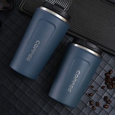 500ML Travel Insulated Coffee Cup Thermal Flask Vacuum Thermos Stainless Steel