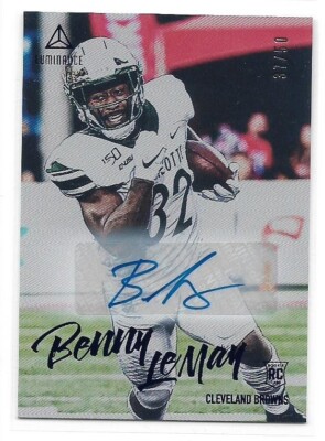 Benny LeMay 2020 Luminance auto #d 37 / 50  RC   INDIANAPOLIS COLTS / BROWNS