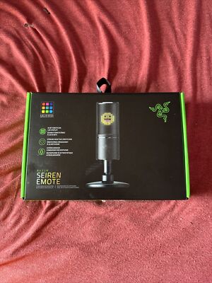 Razer Seiren Emote Streaming Microphone LED Display Hypercardioid Condenser Mic