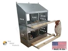 4 Hole Heavy Duty 23ga Galvanized Chicken Nesting Laying Roost Box 0300111