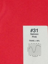 Rosco R 31 Salmon Pink Lighting Gel Sheet 20" x 24"