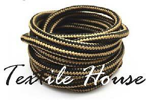 Strong Round Shoelaces – Durable Hiking & Work Boots – Quality Black Laces (UK Seller)