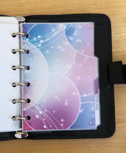 Filofax Pocket Organiser - Bright & Colourful Bubble Design Dividers - Laminated - Picture 4 of 8