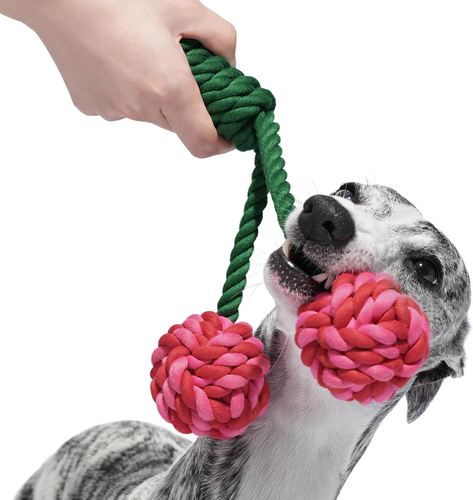 Dog Rope Toys,Durable Tug of War Dog Toy with Ergonomic Grip, Heavy ...