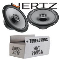 Hertz Lautsprecher FüR Fiat Panda 169 Heck TüRen Boxen 16Cm Koax Auto Einbauset