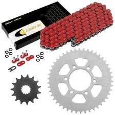 Red O-Ring Drive Chain & Sprockets Kit for Kawasaki EX650 Ninja 650R 2006-2016
