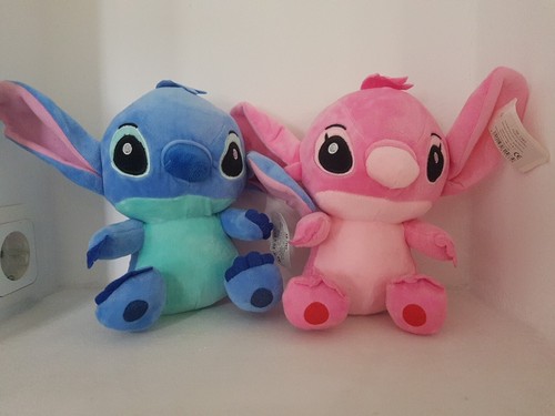 Lilo Und Stitch Plüschtier Kuscheltier Spielzeug 20 cm Geschenk Blau/Pink