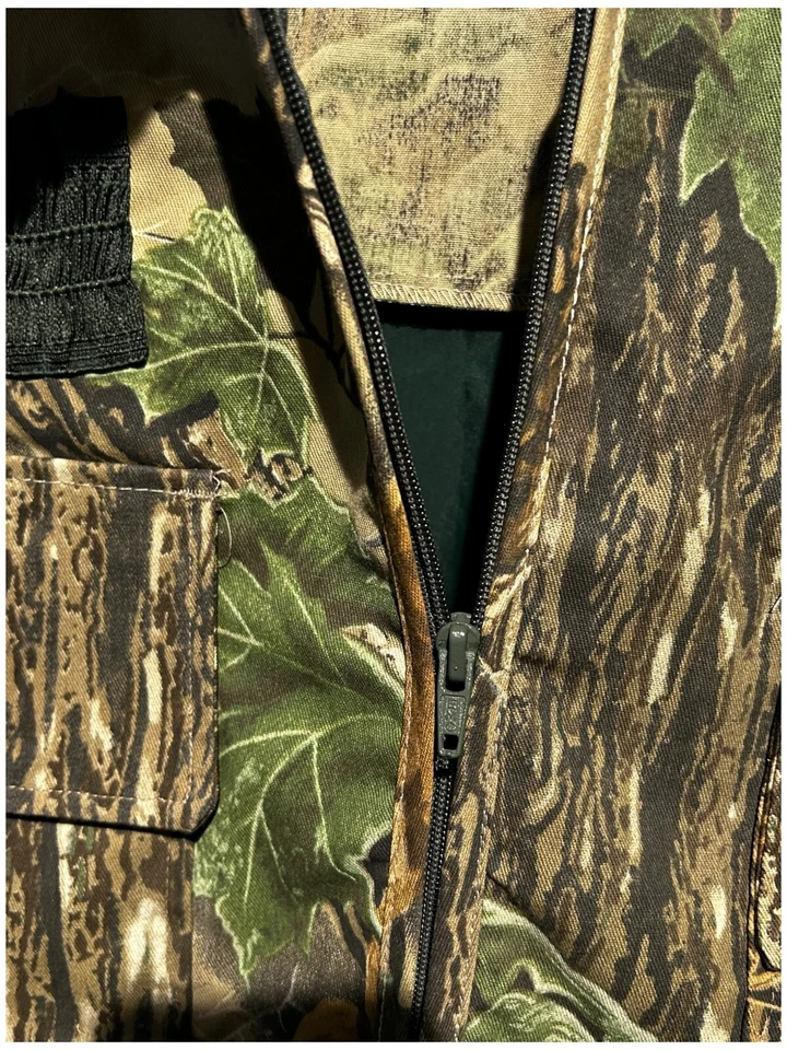 sports afield realtree hunting hunters vest men's medium partial zip - Image 4 of 4