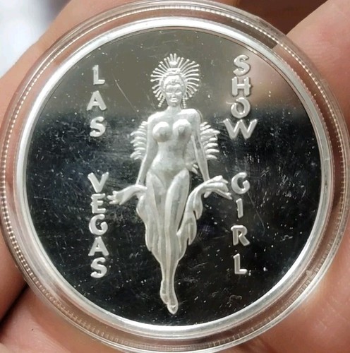 Las Vegas Show Girl  Card Guard in Air-Tight Coin-Tainer**