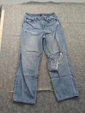 Rewash Brand Bemore Women's Sz 7 Or Sz 28 Straight Leg Ripped Jeans