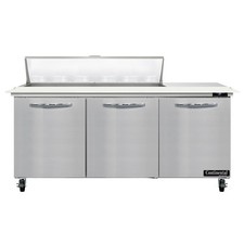 Continental Refrigerator SW72N12C 72" Sandwich / Salad Prep Table w/ 3 Doors,...