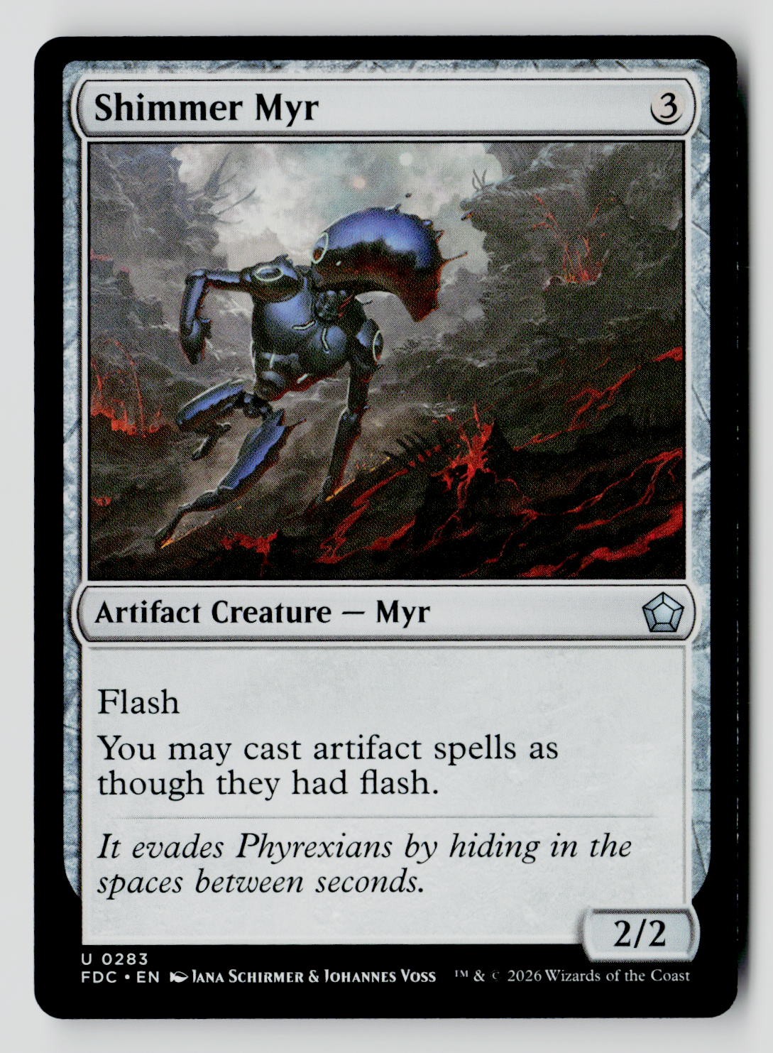 Shimmer Myr 283 Uncommon FDC MTG NM