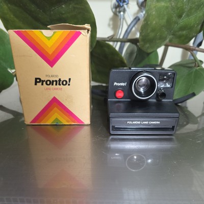 Polaroid Land Camera Pronto! RF With Strap Untested W/ Original Box