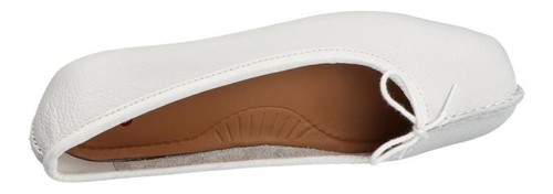 Clarks Damen Ballerina Freckle ice white (Weiß) 203544554 - Imagen 3 de 5