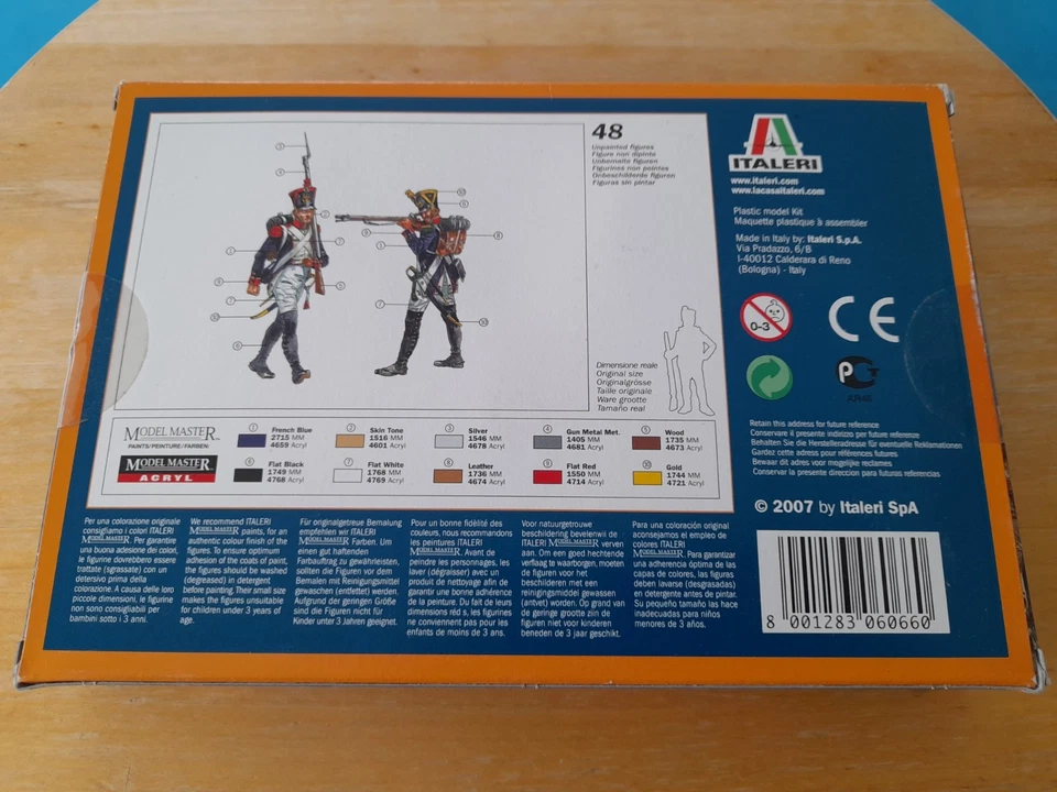 Italeri 1/72 FRENCH INFANTRY Napoleonic Waterloo figures set 6066 Boxed & Sealed - Image 4 of 4