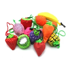 Dodkes 10PCS Fruits Reusable Grocery Shopping Tote Bags Folding Pouch Storage...