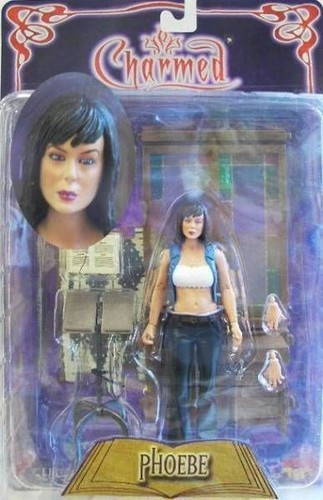 Figura de acción Charmed Phoebe serie 1 ático juego Sota Toys 2004 NUEVO paquete Dmg
