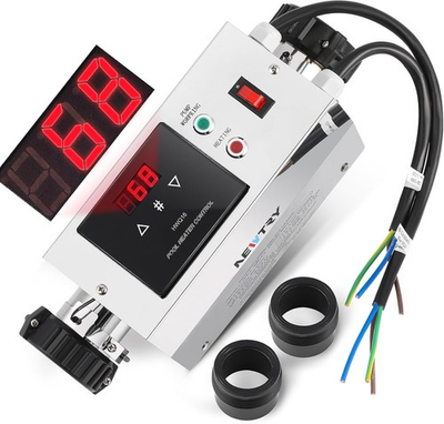#ad NEWTRY Heater Thermostat w LED Display 220V 3KW for Pool Hot Tub Spa *6772A4E $160.99