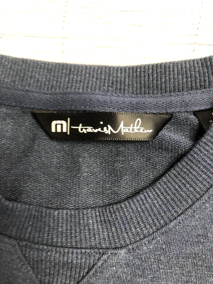 TravisMathew Sweater Mens Small Crewneck Pullover Ahead Lightweight Casual Golf - Image 4 of 4